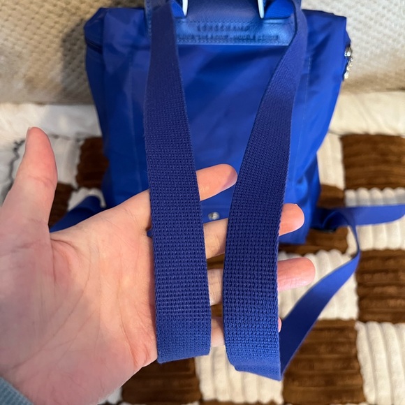 Longchamp Le Pliage Club Nylon Backpack in Cobalt Blue NWOTS! - Picture 7 of 10